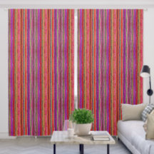Boho Vintage Rojo Violeta Rayas -