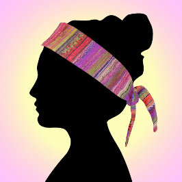 Boho Vintage Rojo Violeta Rayas - 