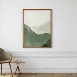 Boho Watercolor Abstract Poster | Impresión neutra