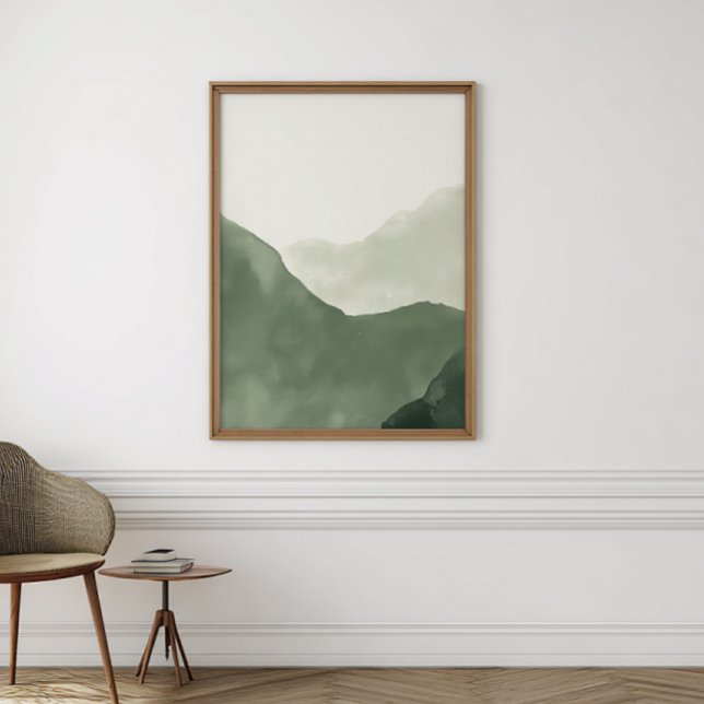 Boho Watercolor Abstract Poster | Impresión neutra (Subido por el creador)