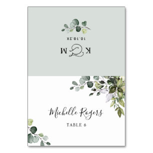 Boho Watercolor Greenerenery Boda Tarjetas Place
