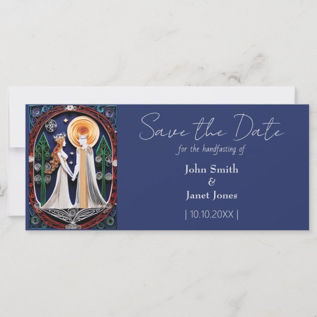 Boho Wedding Save the Date (Anverso)