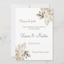 Boho Wedding Save the Date