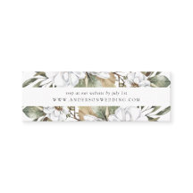 Boho White Floral Greenery Wedding Tarjetas RSVP