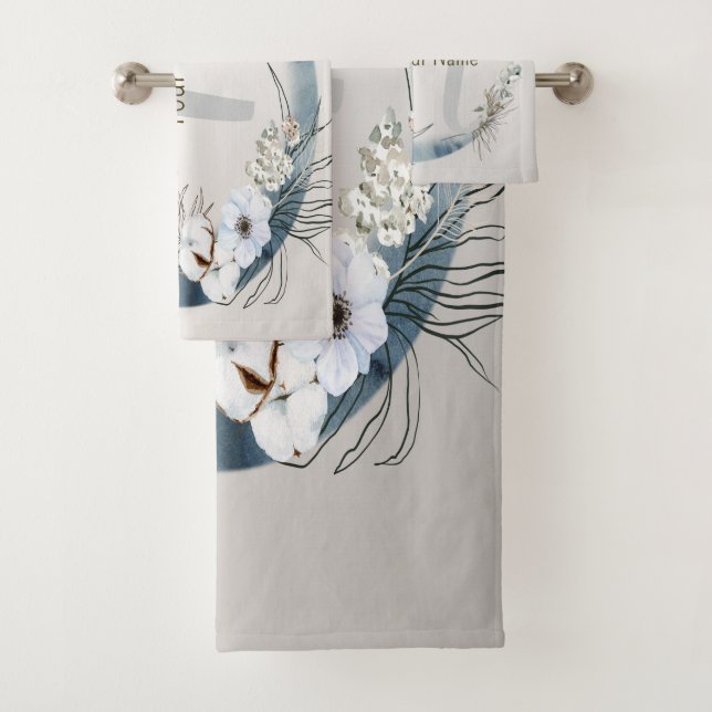 Boho White Orchid Flores Blue Moon Elegant (In situ)