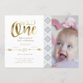 Boho Wild One | Primera invitación a la fiesta de