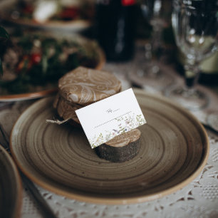 Boho Wildflower   Tarjetas Bodas de mesa
