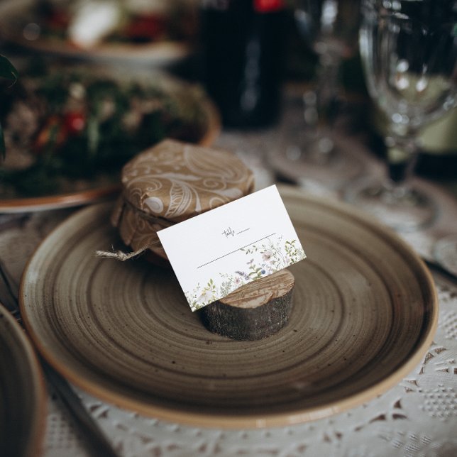 Boho Wildflower | Tarjetas Bodas de mesa (Subido por el creador)