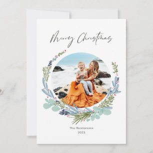 Boho Wreath Feliz Navidad Diseño moderno