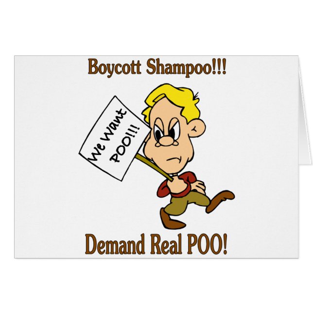 Boicot a Shampoo - Exigir un verdadero POO (Anverso (Horizontal))