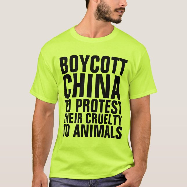 BOICOTEAR A CHINA PARA PROTESTAR CONTRA CAMISETAS  (Anverso)