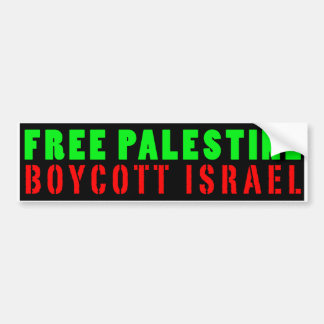 BOICOTEO LIBRE ISRAEL - pegatina para el