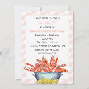 Boil de langosta Invitación a Chica