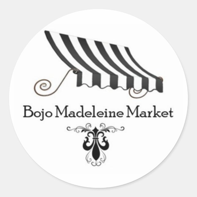 Bojo Madeleine Market 3" Pegatina redondo 2025 (Anverso)
