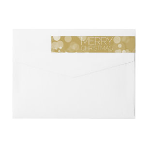 Bokeh de oro Nochebuena moderna