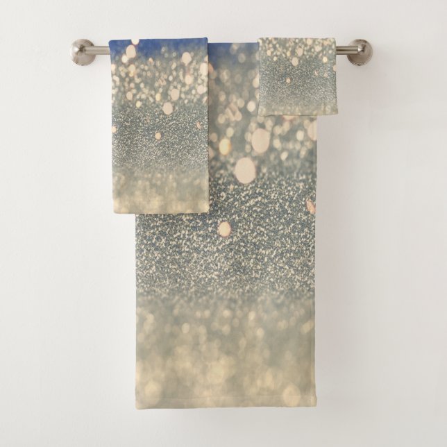 Bokeh, Purpurina de oro azul moderno (In situ)