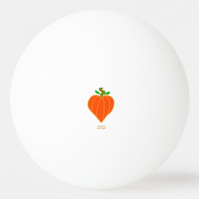 Bola de calabaza corazón de ping-pong (Anverso)