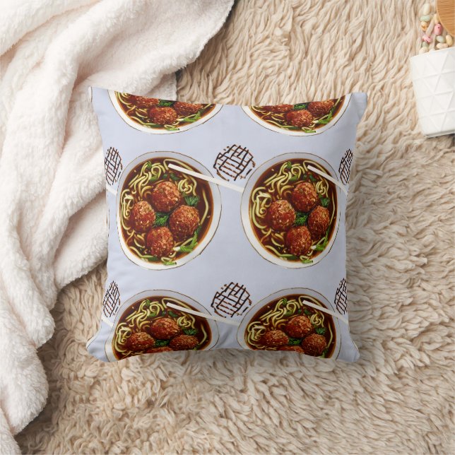 Bola de carne Almohada de fideos (Manta)
