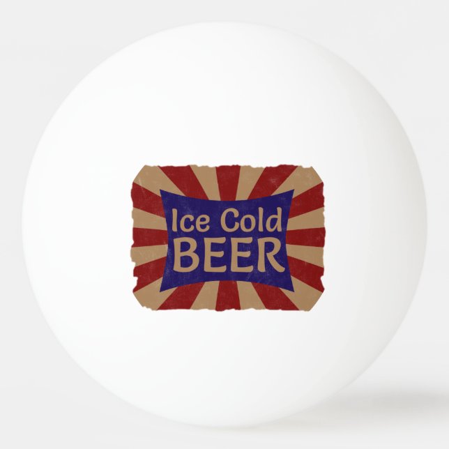 Bola de cerveza fría de hielo Ping Pong (Anverso)
