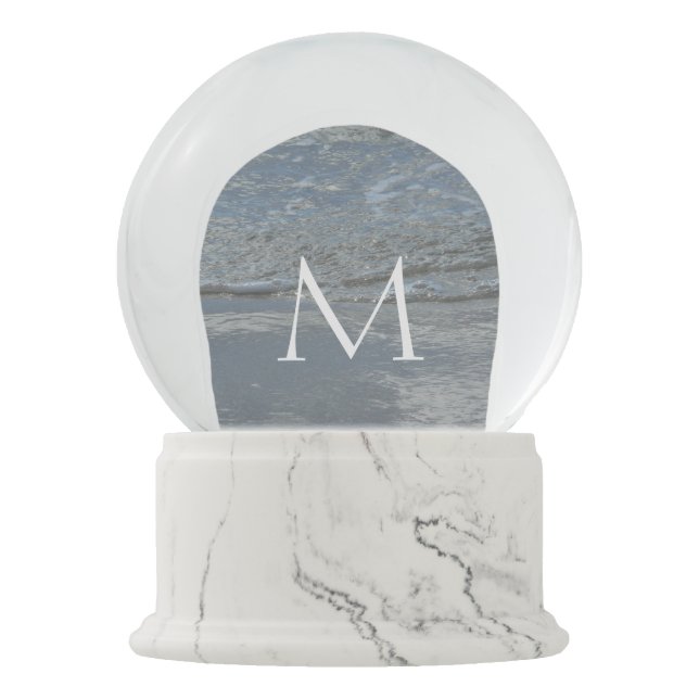 Bola De Cristal Con Nieve Aplausos de agua en la fotografía abstracta de la  (Anverso)