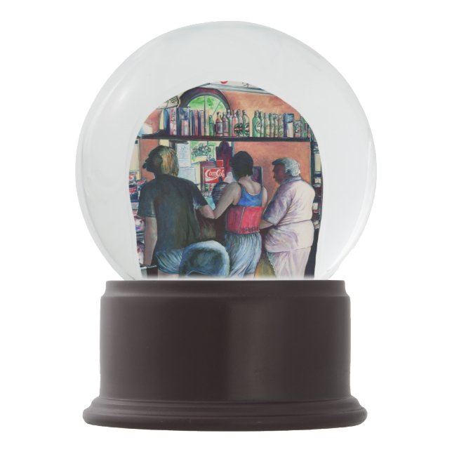 Bola De Cristal Con Nieve Bufe de golf, Budapest (Anverso)