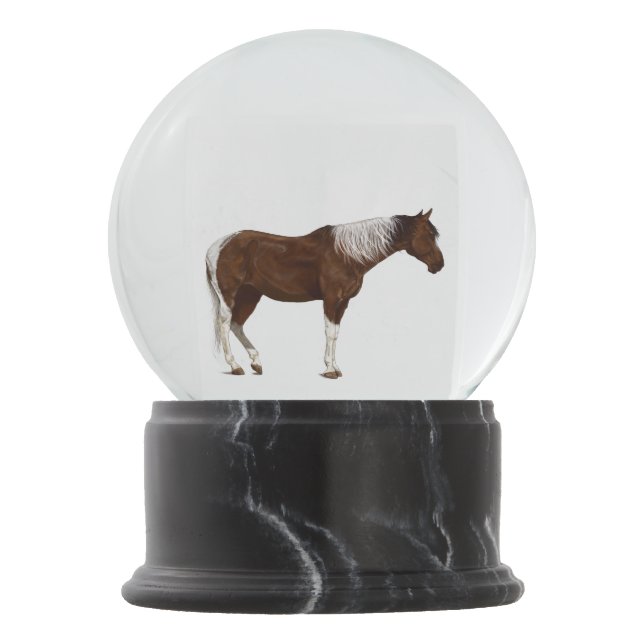 Bola De Cristal Con Nieve Caballo (Anverso)