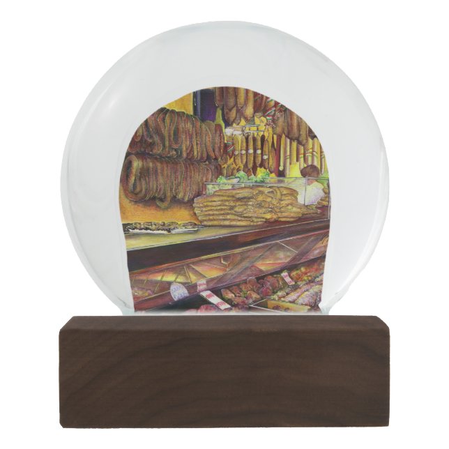 Bola De Cristal Con Nieve Cerdo, Budapest (Reverso)