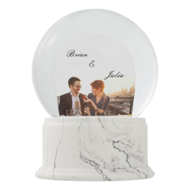 Bola De Cristal Con Nieve El casarse (Anverso)