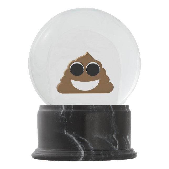 Bola De Cristal Con Nieve Emoji divertida del impulso (Anverso)