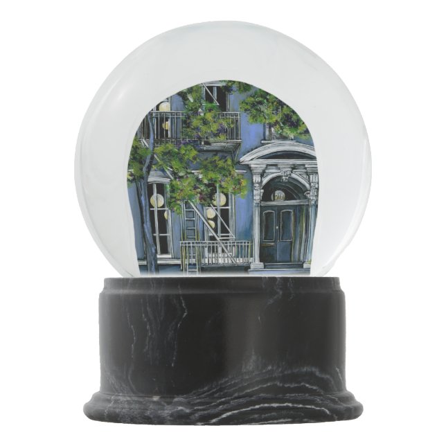 Bola De Cristal Con Nieve Esferas luminosas desde adentro (Reverso)