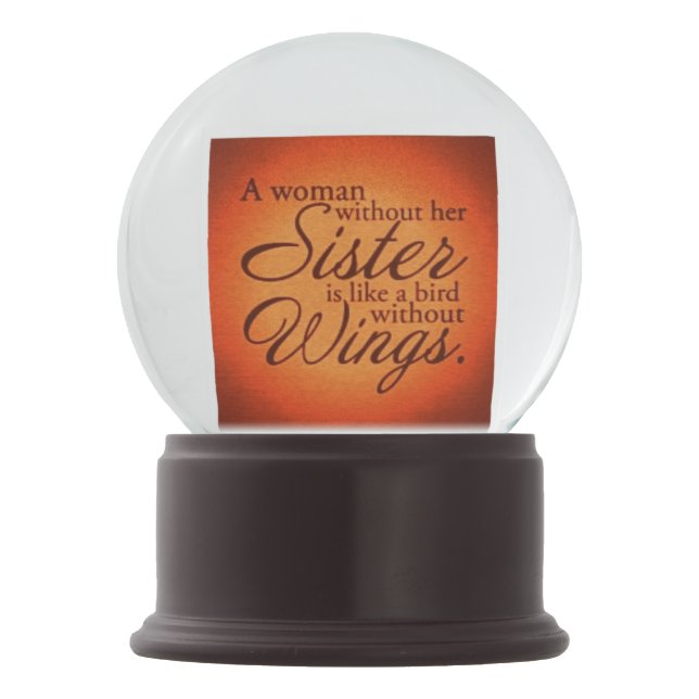Bola De Cristal Con Nieve hermanas (Anverso)