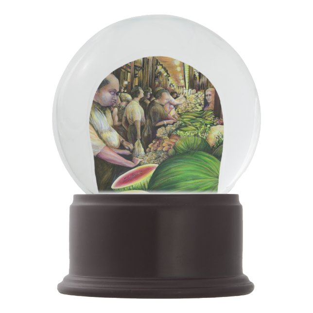Bola De Cristal Con Nieve Muchos hombres, muchos melones, Budapest (Anverso)