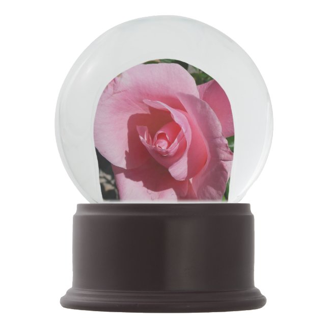 Bola De Cristal Con Nieve Rosa rosa (Anverso)