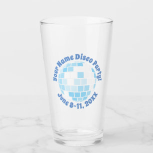 Bola de Discoteca Retro Azul PERSONALIZADA