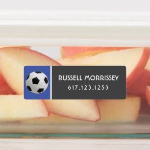 Bola de Fútbol Monada Etiquetas de Nombre y Número