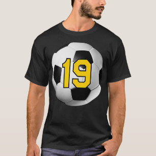 Bola de Fútbol Yellow Lucky Jersey Número 19 Ninet
