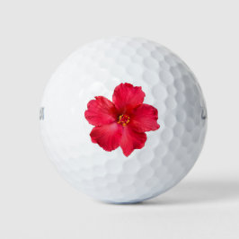 bola de golf con flor de hibiscus