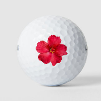 bola de golf con flor de hibiscus