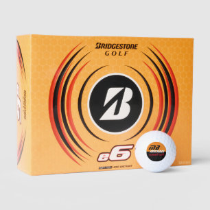 Bola de golf con logotipo del Naranja de velocidad