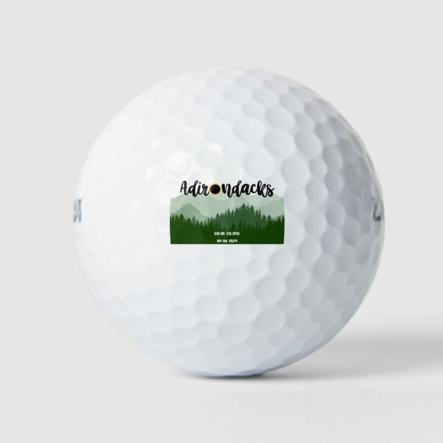 Bola de golf conmemorativa del eclipse solar (Anverso)