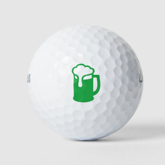 Bola de Golf de Cerveza Verde (Anverso)