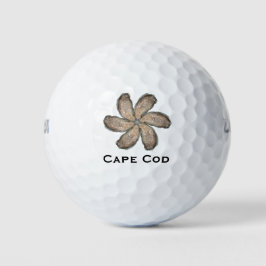 Bola de golf de flores de ostra - Diseño D