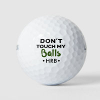 Bola de Golf de Novedad Divertida Monograma No Toq