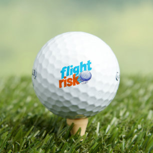 Bola de Golf de Riesgo de Vuelo - Diseño Gráfico A