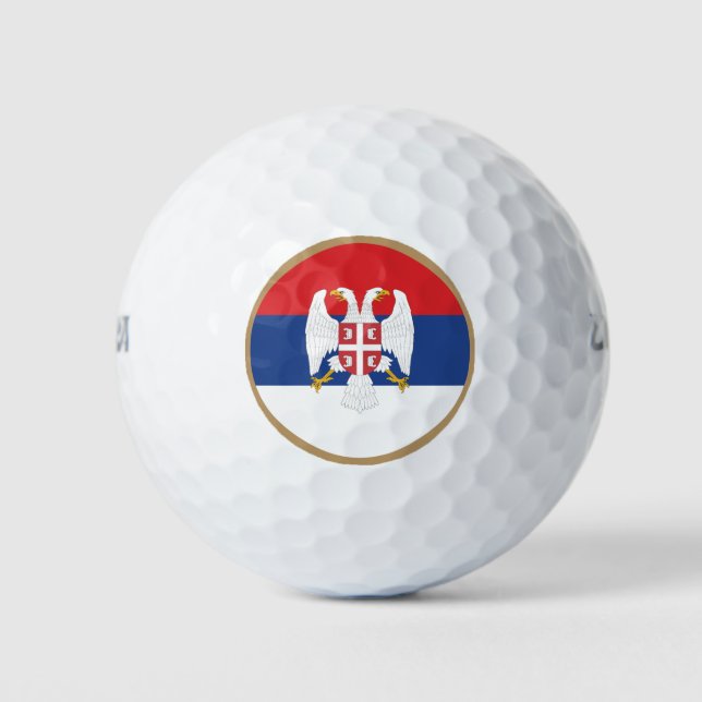 bola de golf de Serbia (Anverso)