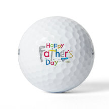 bola de golf del día del padre feliz