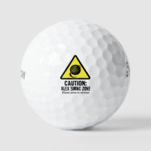 Bola de Golf Divertida con Diseño de Zona de Swing