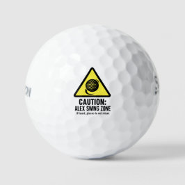 Bola de Golf Divertida con Diseño de Zona de Swing