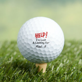 Bola de Golf Divertida con Nombre Personalizado Bo