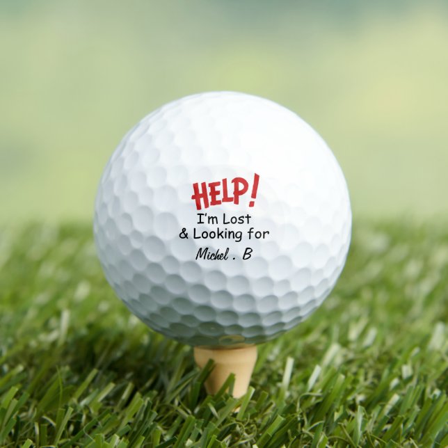 Bola de Golf Divertida con Nombre Personalizado Bo (Camiseta in situ)